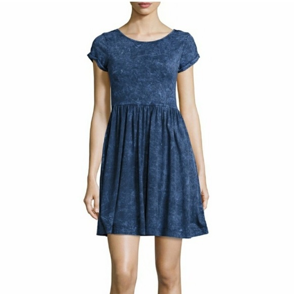 FRENCH CONNECTION Beach Jersey Tie Dye Fit & Flare Dress - Picture 1 of 7